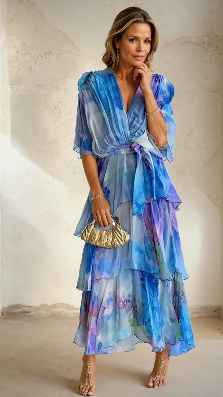 Isabella| Layered Floral Sun Dress
