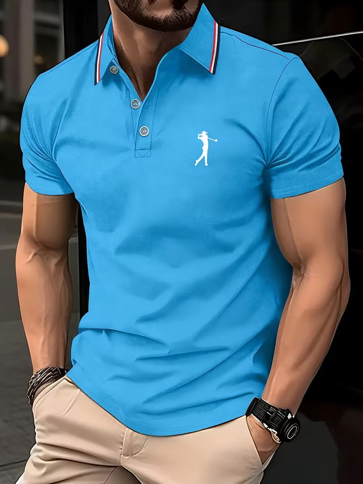 Arnold | Men's Casual Golf Print Short-Sleeve Shirt