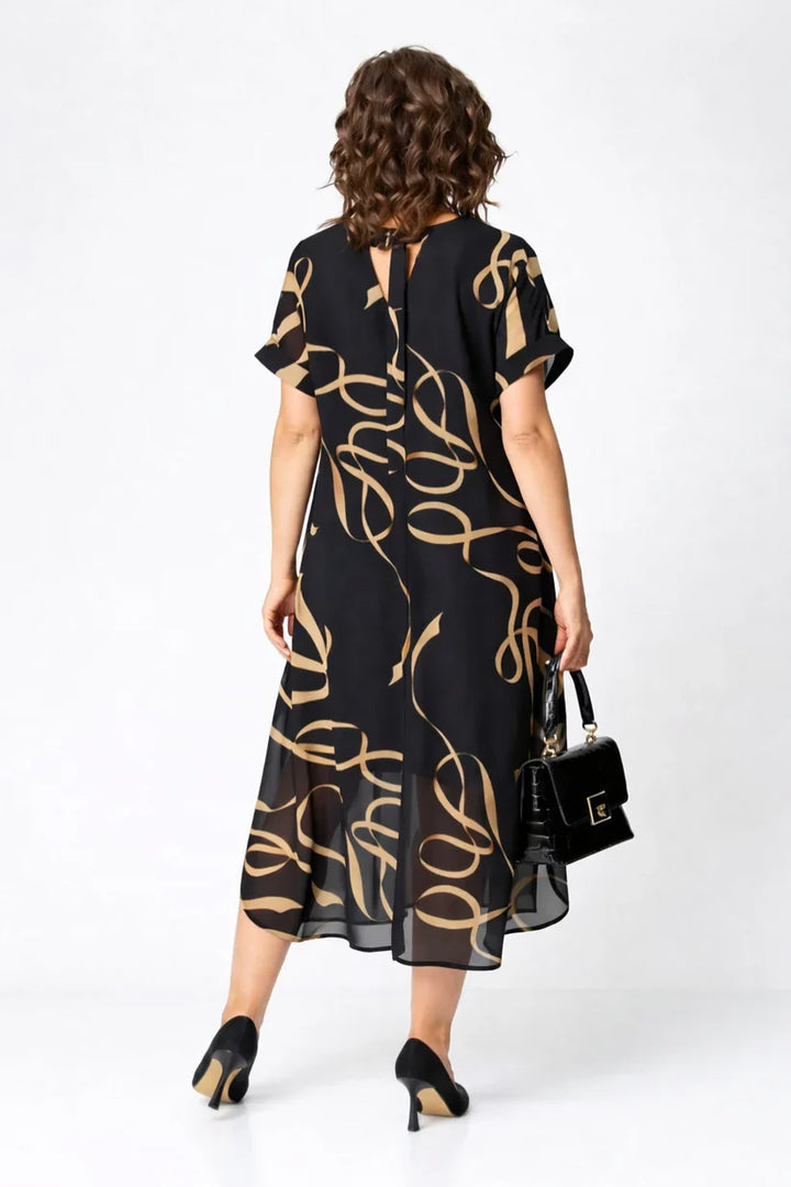 NORA | Women's Relaxed Fit Midi Dress — Elegant Casual