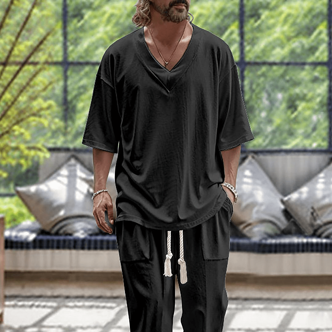 Barry  | Men's Coordinated Two-Piece Set — Elegant Ease