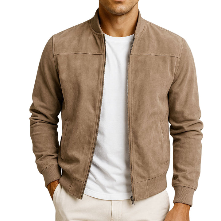 Ethan | Men's Minimalist Full-Zip Jacket — Sleek Fit