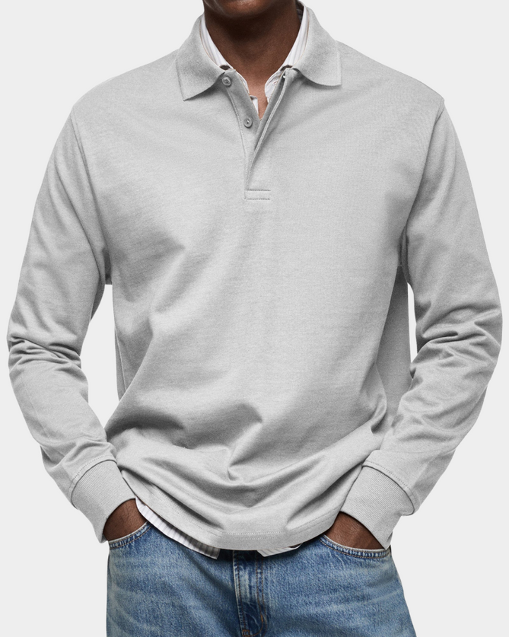 Jeffrey | Men's Classic Long Sleeve Polo Shirt