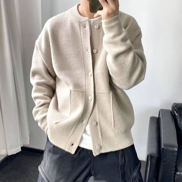 Dario | Men's Elegant Knit Cardigan with Pockets