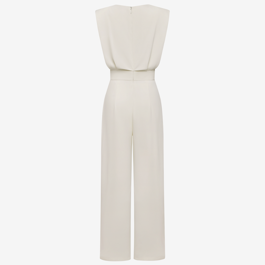 Ariia™ | Women's Belted Jumpsuit — Elegant & Versatile