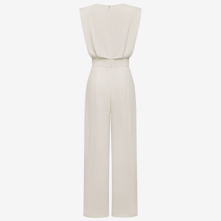 Ariia™ | Women's Belted Jumpsuit — Elegant & Versatile