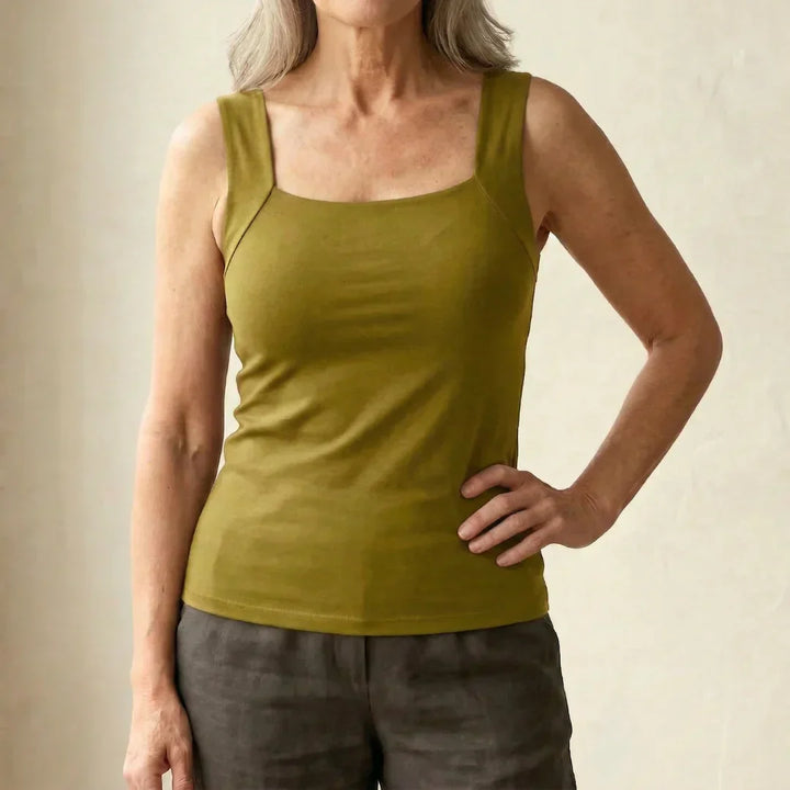 Roxanne | Women's Built-In Bra Tank Top — All-Day Support