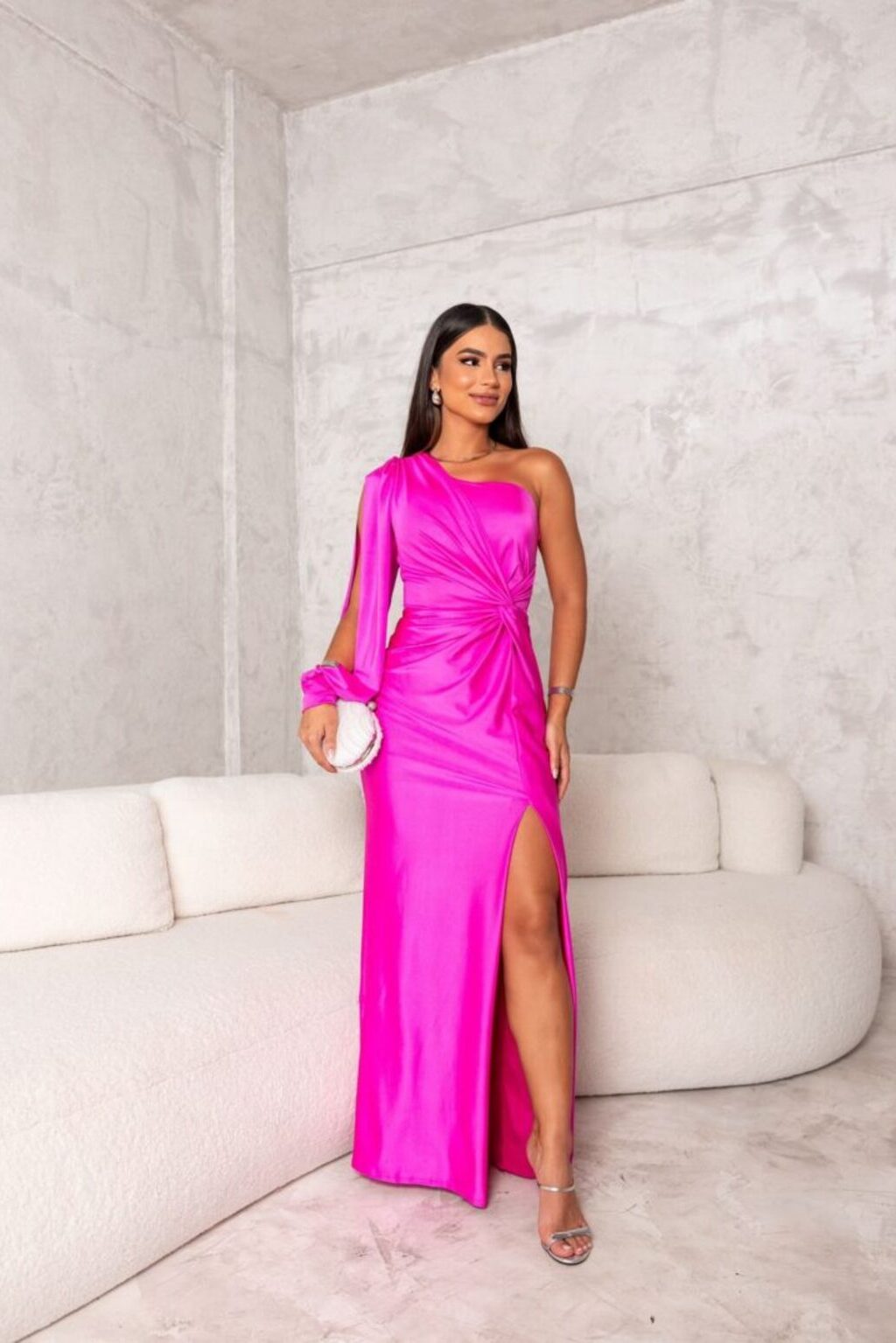 Samantha | Women's One-Shoulder Maxi Evening Dress