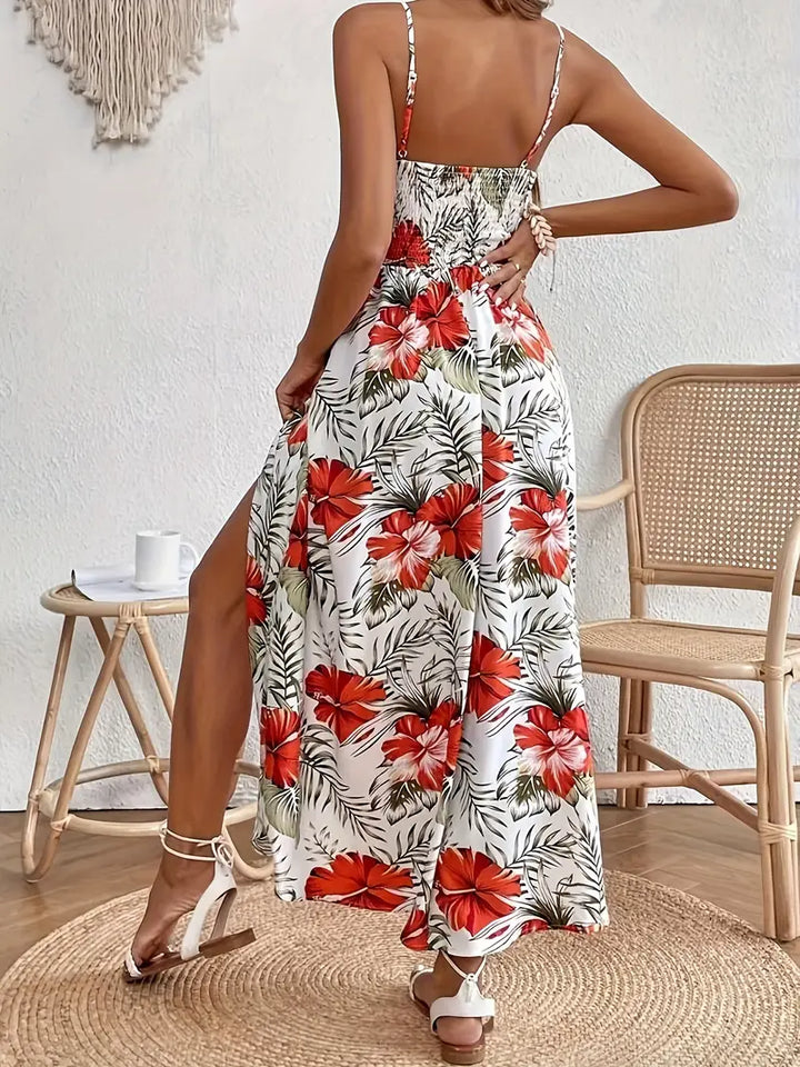 Ingrid | Women's Floral Print Summer Dress — Loose Fit
