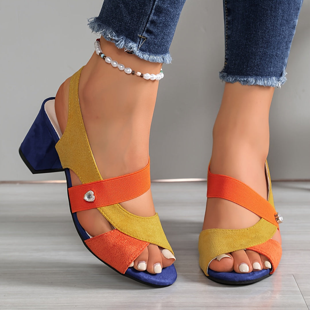 Lisa - Women's Orthopedic Block Heels with Cushioned Support