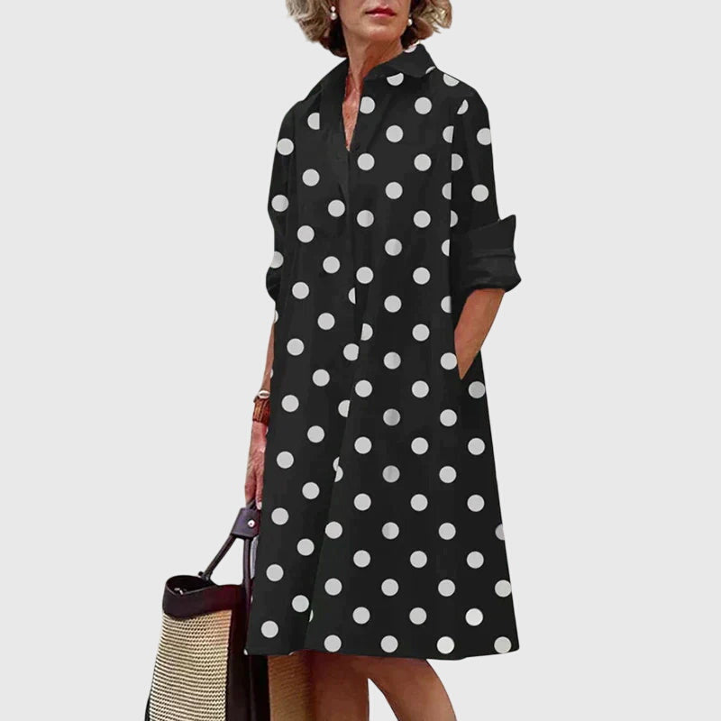 PAIGE | Women's Relaxed Elegant Dress with Pockets