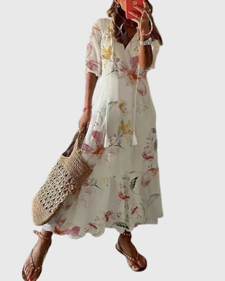 Amalia | Women's Boho Vintage Maxi Dress — Summer Style