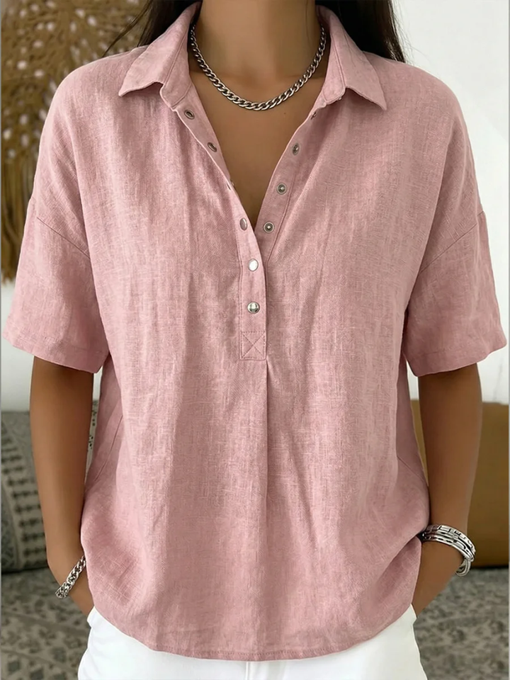 Willow | Women's Relaxed Collar Blouse — Casual Chic