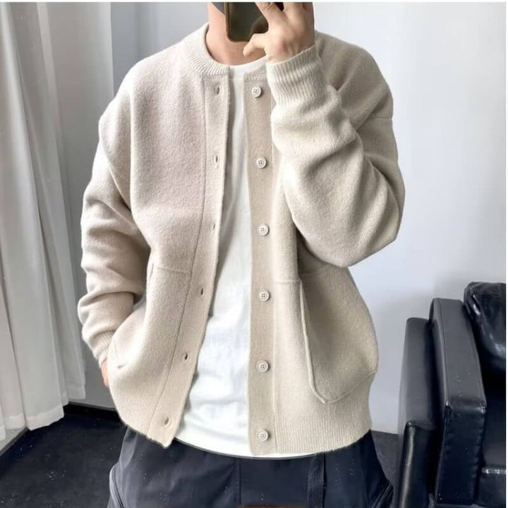 Dario | Men's Elegant Knit Cardigan with Pockets