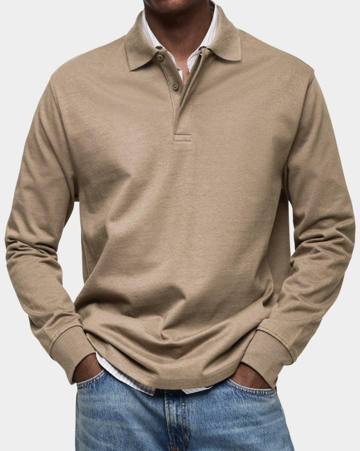 Jeffrey | Men's Classic Long Sleeve Polo Shirt