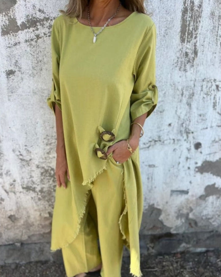 Isabelle | Women's Relaxed Two-Piece Summer Set with Pockets