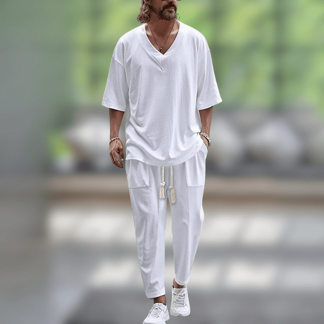 Barry  | Men's Coordinated Two-Piece Set — Elegant Ease