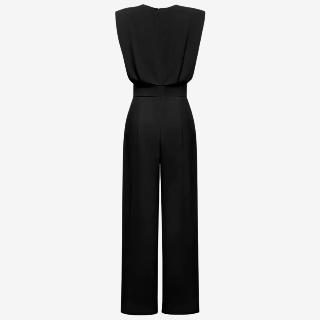 Ariia™ | Women's Belted Jumpsuit — Elegant & Versatile
