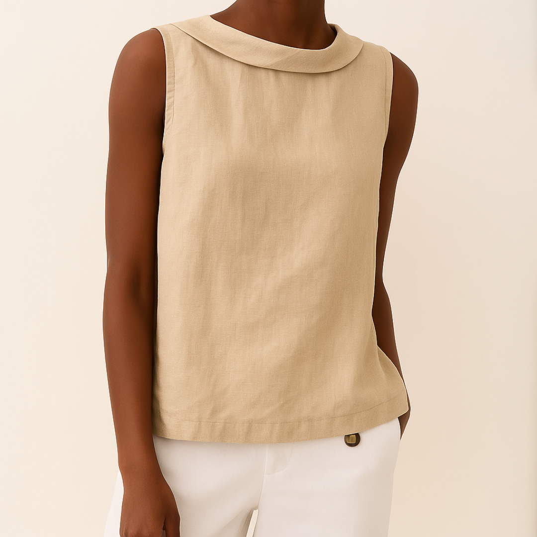 Sloane | Women's Sleeveless Elegant Blouse — Summer Top
