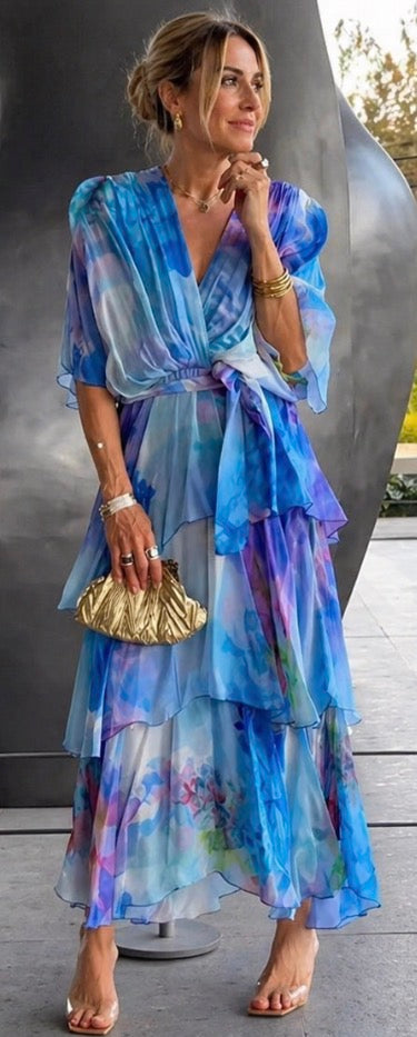 Isabella| Layered Floral Sun Dress