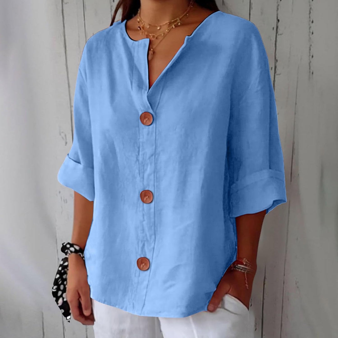 Hazel | Women's Loose-Fit Airy Summer Blouse