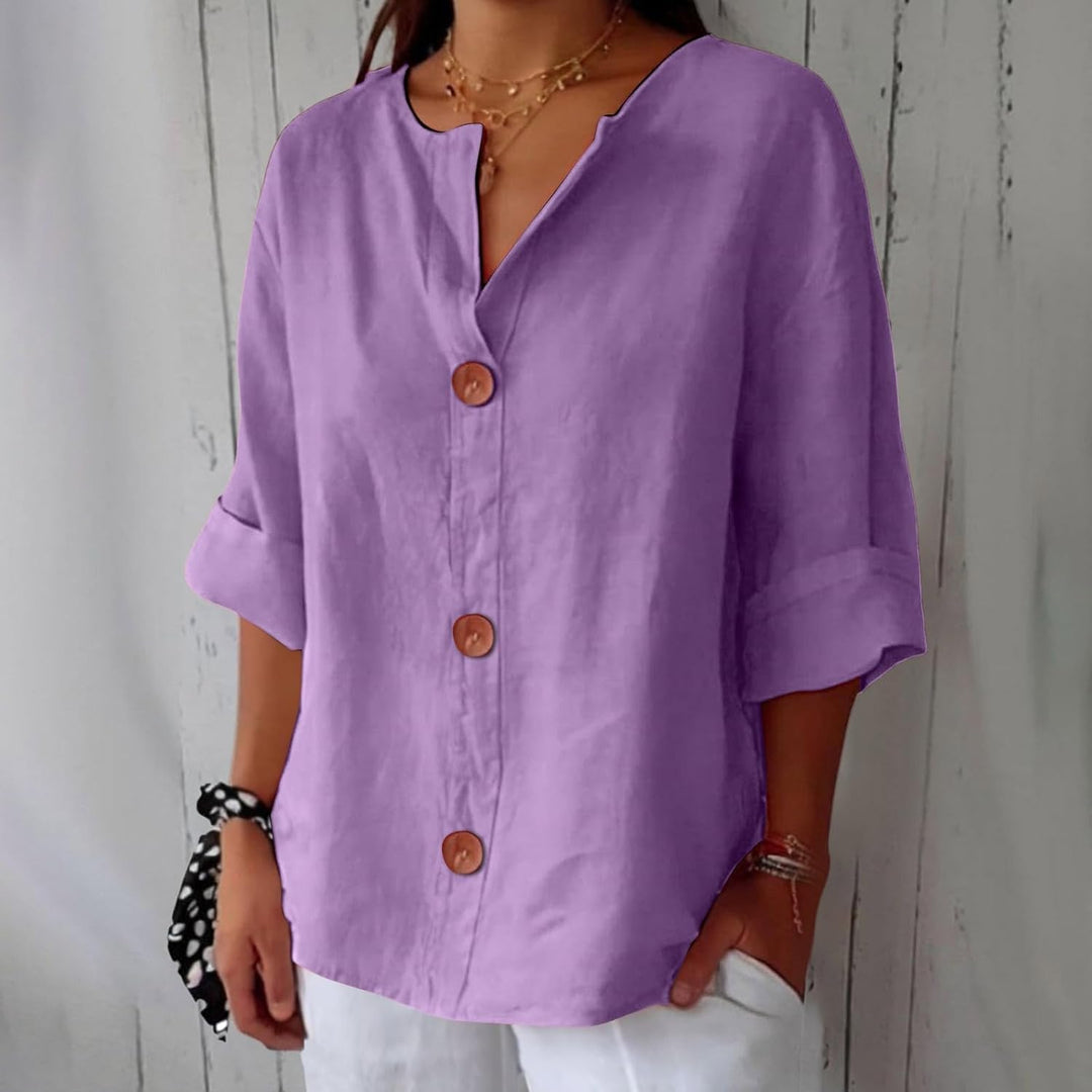 Hazel | Women's Loose-Fit Airy Summer Blouse