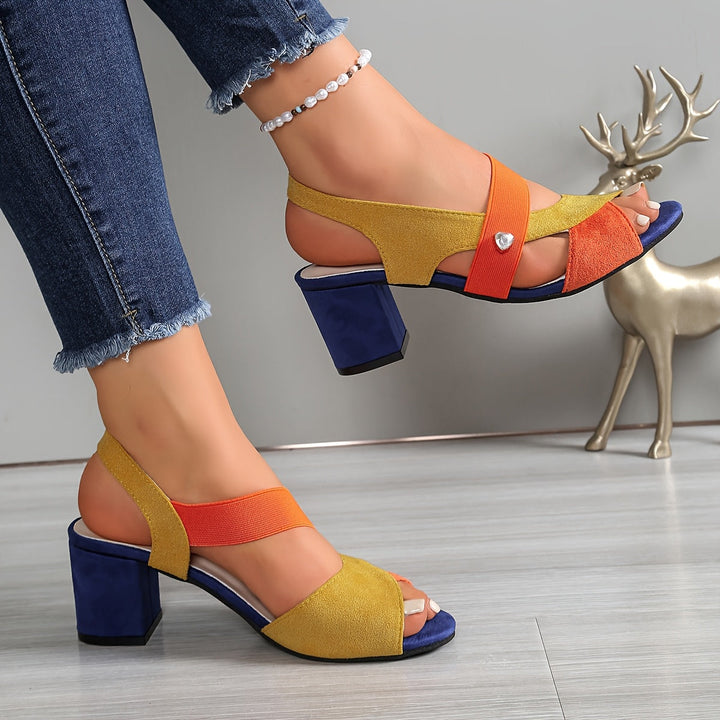 Lisa - Women's Orthopedic Block Heels with Cushioned Support