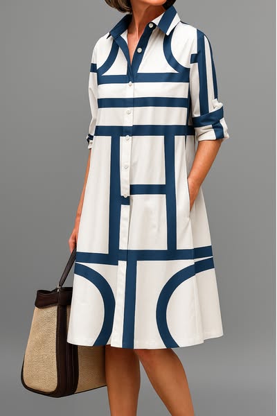 SANDRINE | Women's Elegant Polo Dress — Chic Spring Style