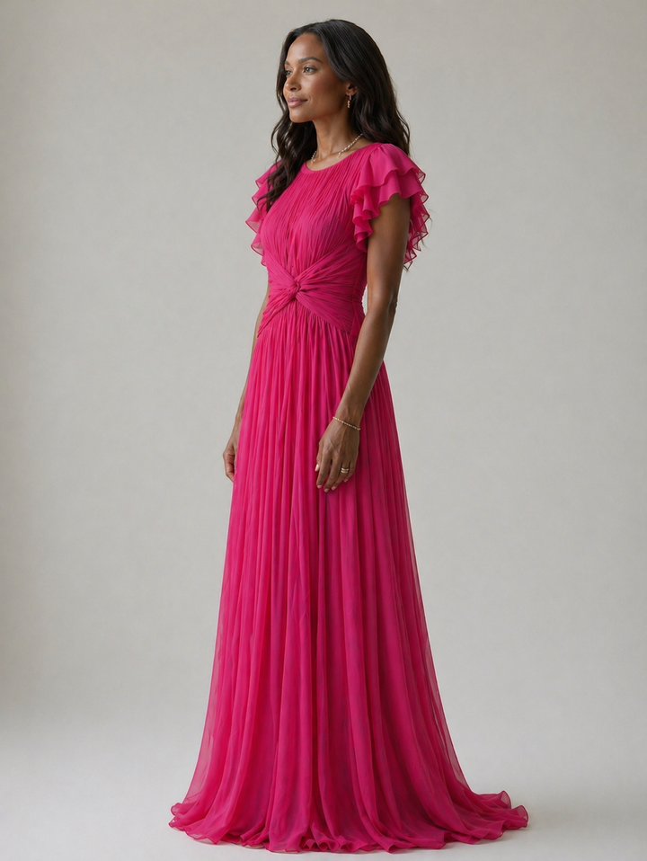 Ellis & Johnson™  | Pleated Evening Dress