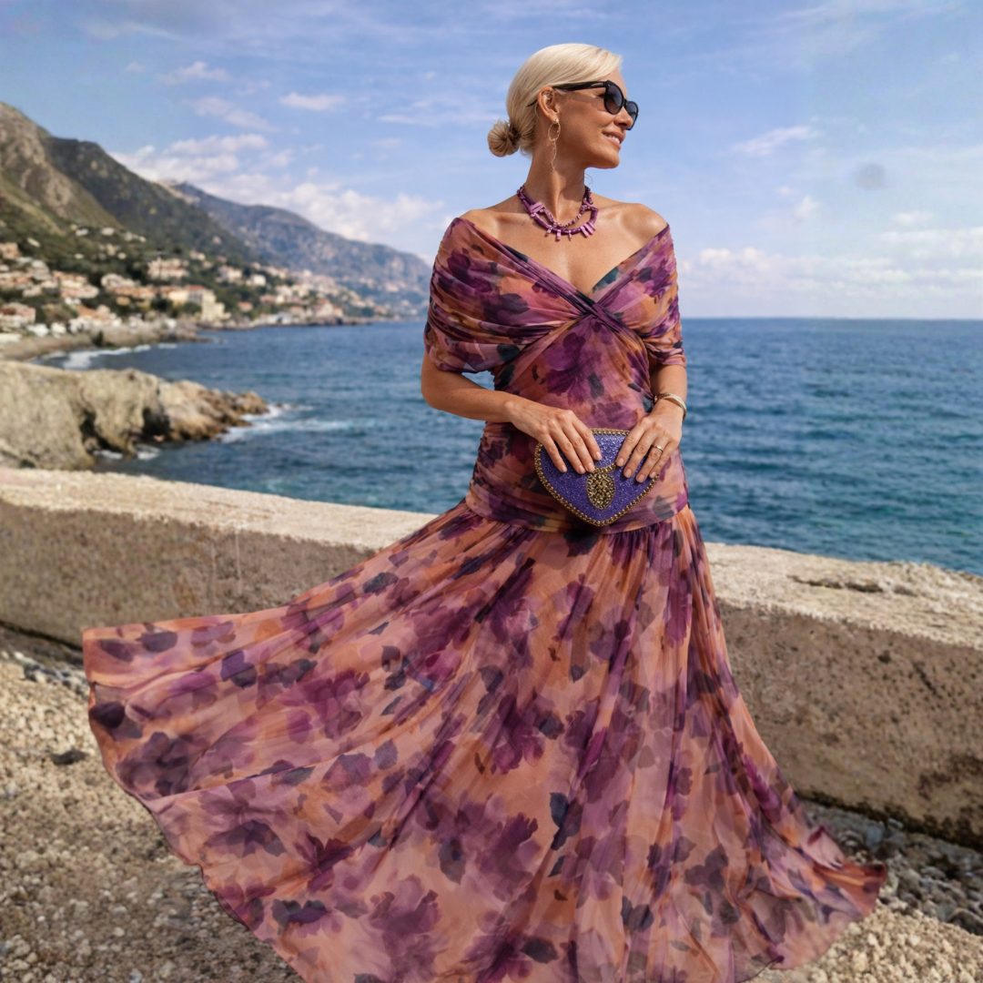 ROSSANA – Women's Off-Shoulder Mermaid Maxi Gown