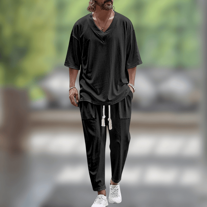 Barry  | Men's Coordinated Two-Piece Set — Elegant Ease