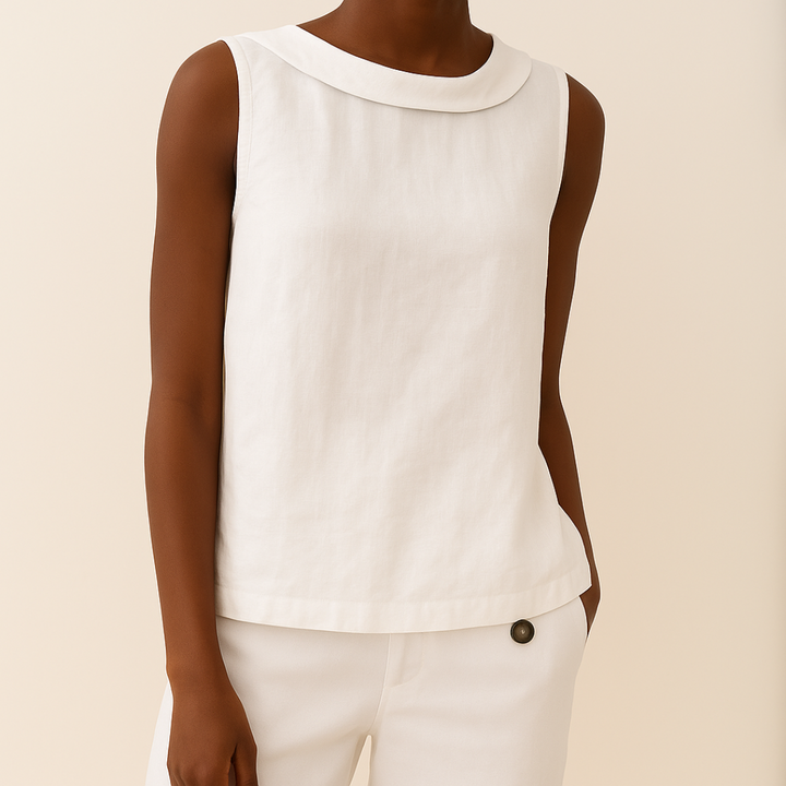 Sloane | Women's Sleeveless Elegant Blouse — Summer Top