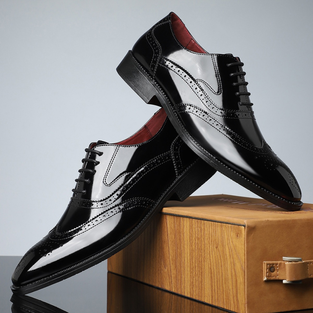 Winston Heritage Brogues — Men's Classic Wingtip Dress Shoe