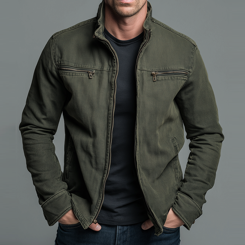 Marion - Men's Vintage Zip Jacket — Relaxed Casual Fit