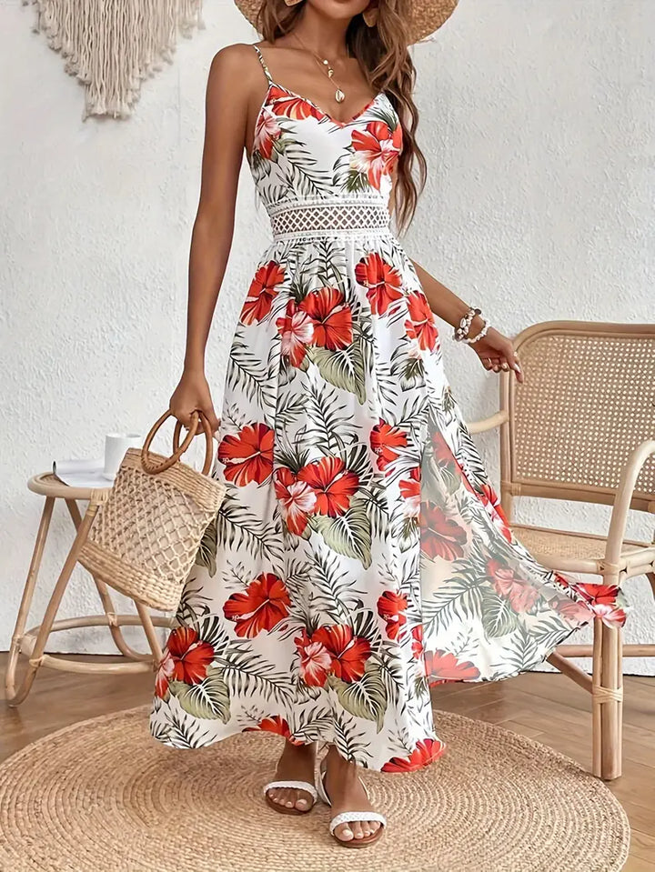 Ingrid | Women's Floral Print Summer Dress — Loose Fit