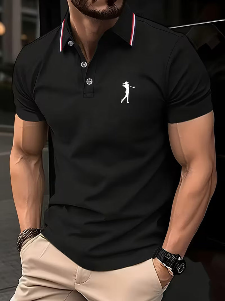 Arnold | Men's Casual Golf Print Short-Sleeve Shirt