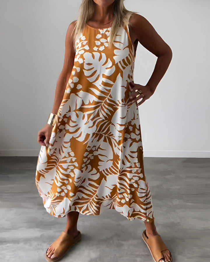 AUDREY | Women's Strapless Loose Floral Summer Dress