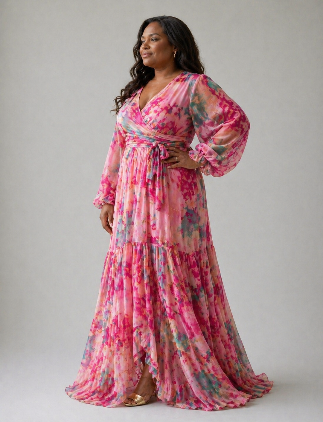 Emma | Wrap Dress with Floral Print
