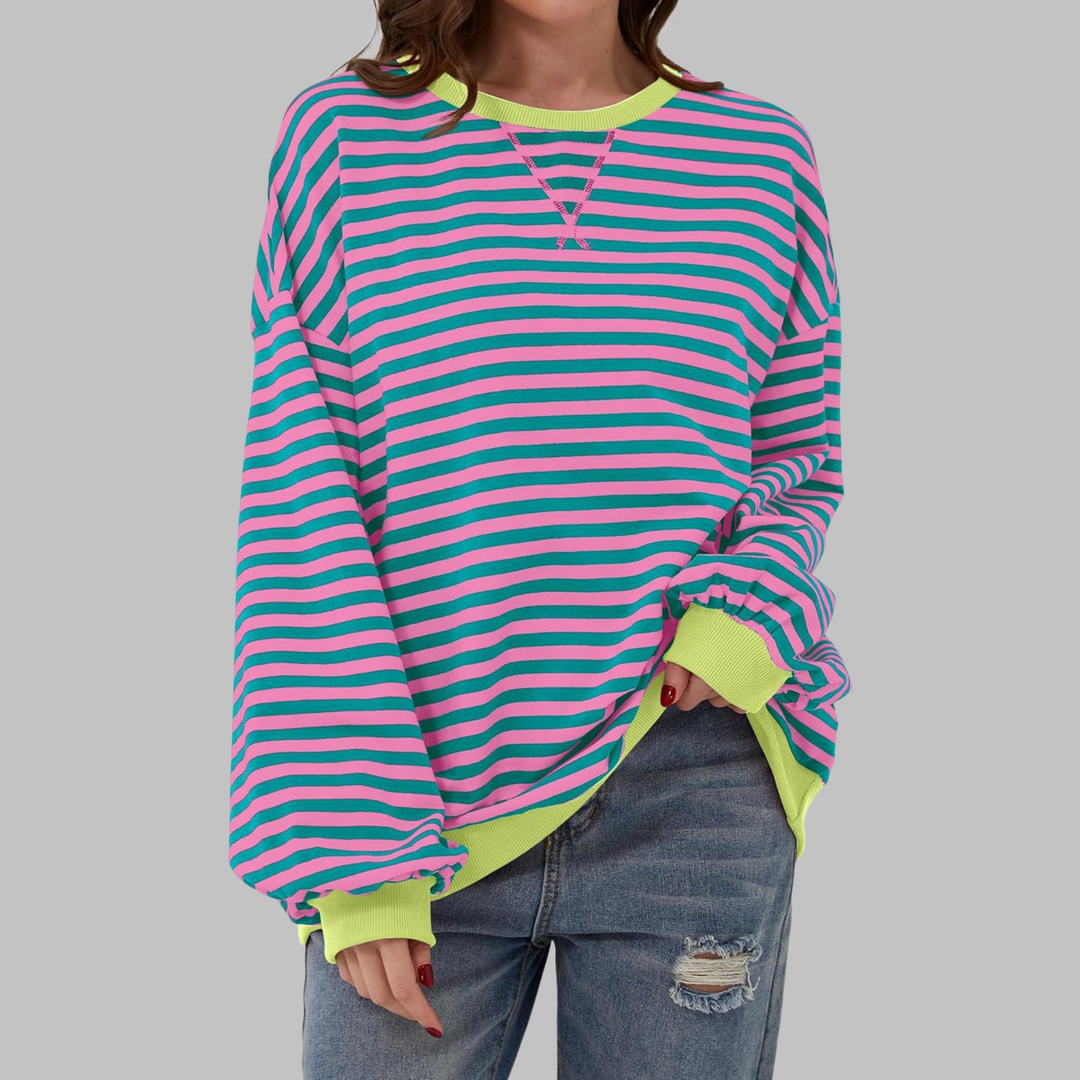 LUKA - Women's Striped Long Sleeve Top — Relaxed Fit