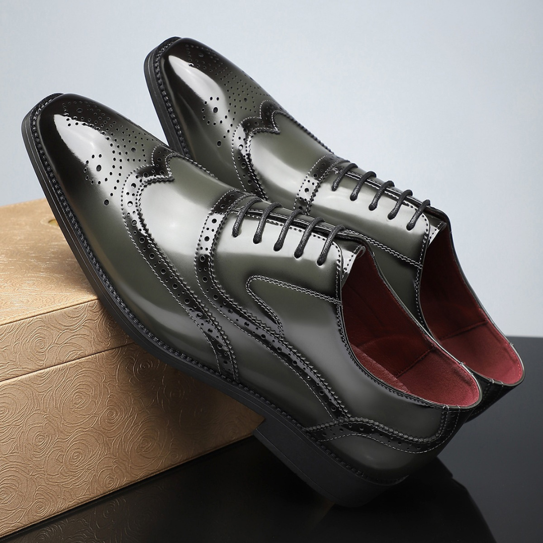 Winston Heritage Brogues — Men's Classic Wingtip Dress Shoe