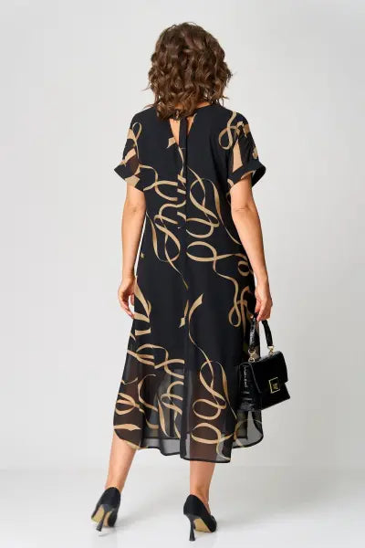 NORA | Women's Relaxed Fit Midi Dress — Cozy Elegance