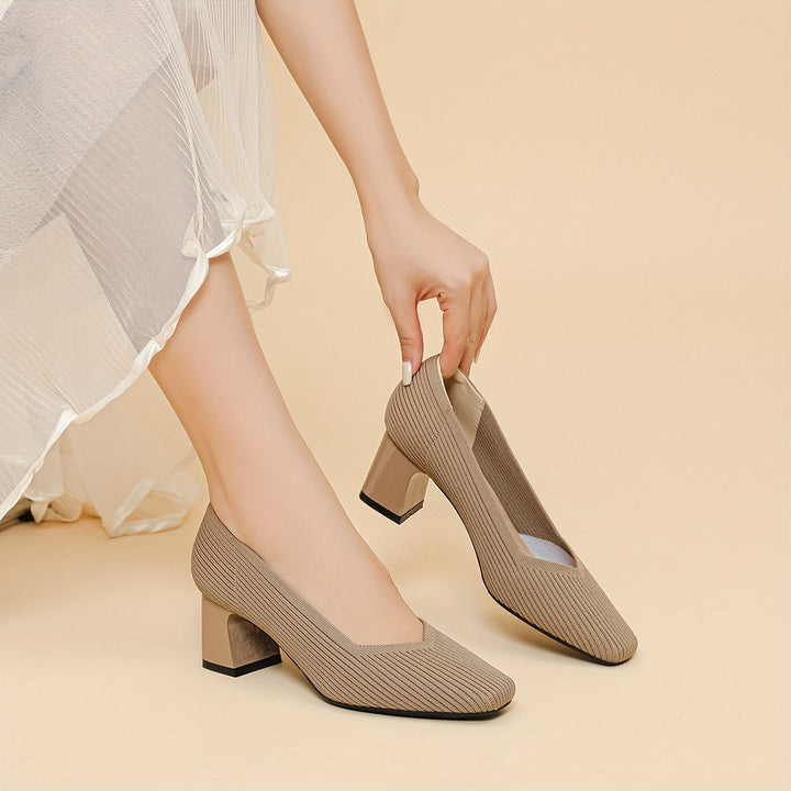 Linda | Women's Comfortable Square-Heel Dress Shoes