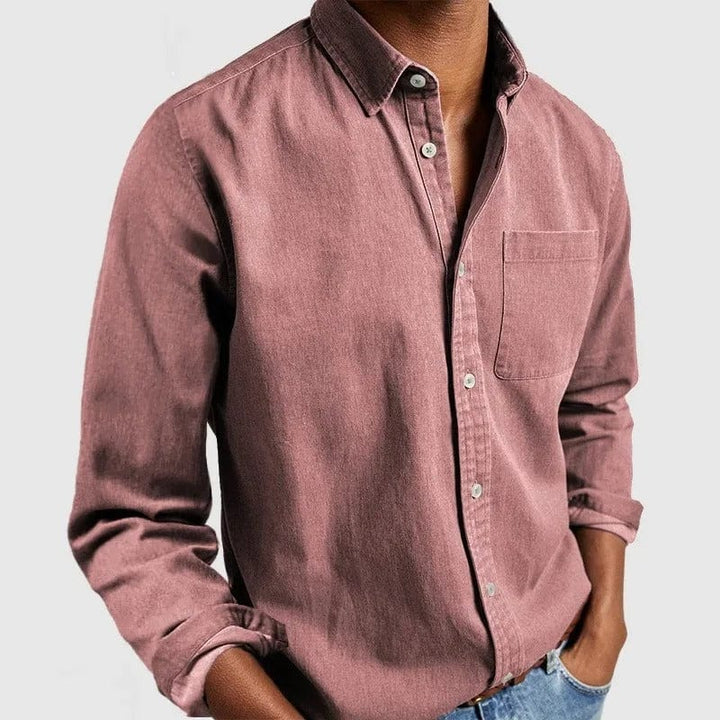 Caleb | Men's Classic Button-Up Shirt — Versatile Fit
