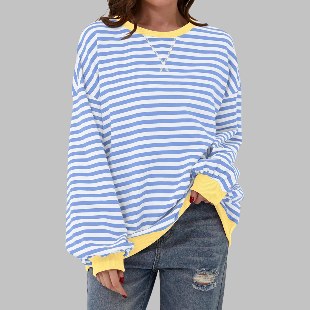 LUKA - Women's Striped Long Sleeve Top — Relaxed Fit