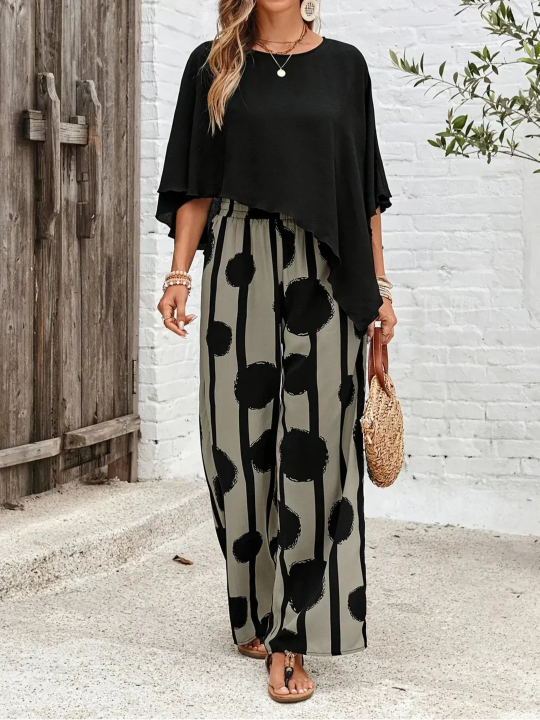 Kalliope - Women's Wide-Leg Two-Piece Set | Relaxed Fit