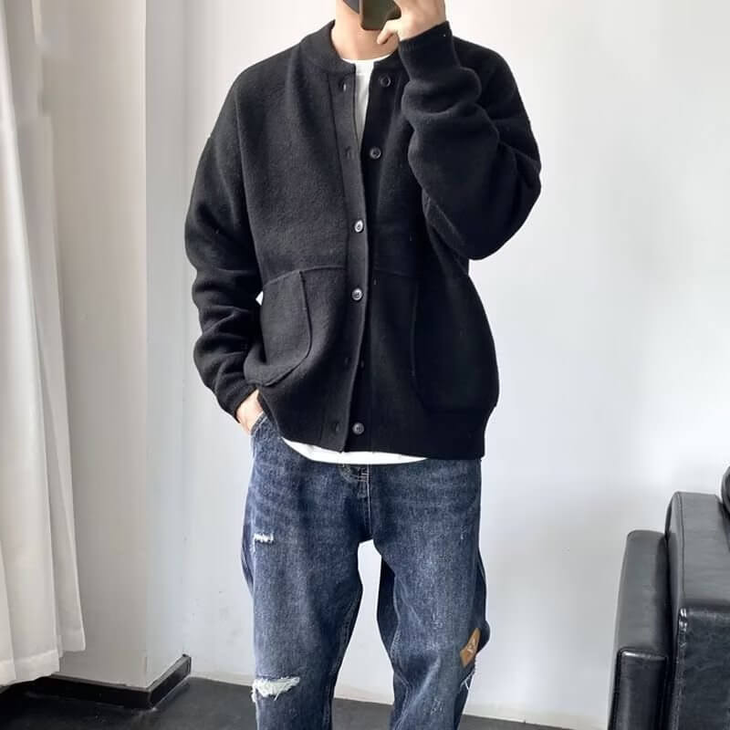 Dario | Men's Elegant Knit Cardigan with Pockets