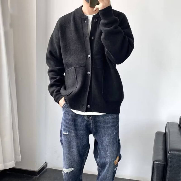Dario | Men's Elegant Knit Cardigan with Pockets