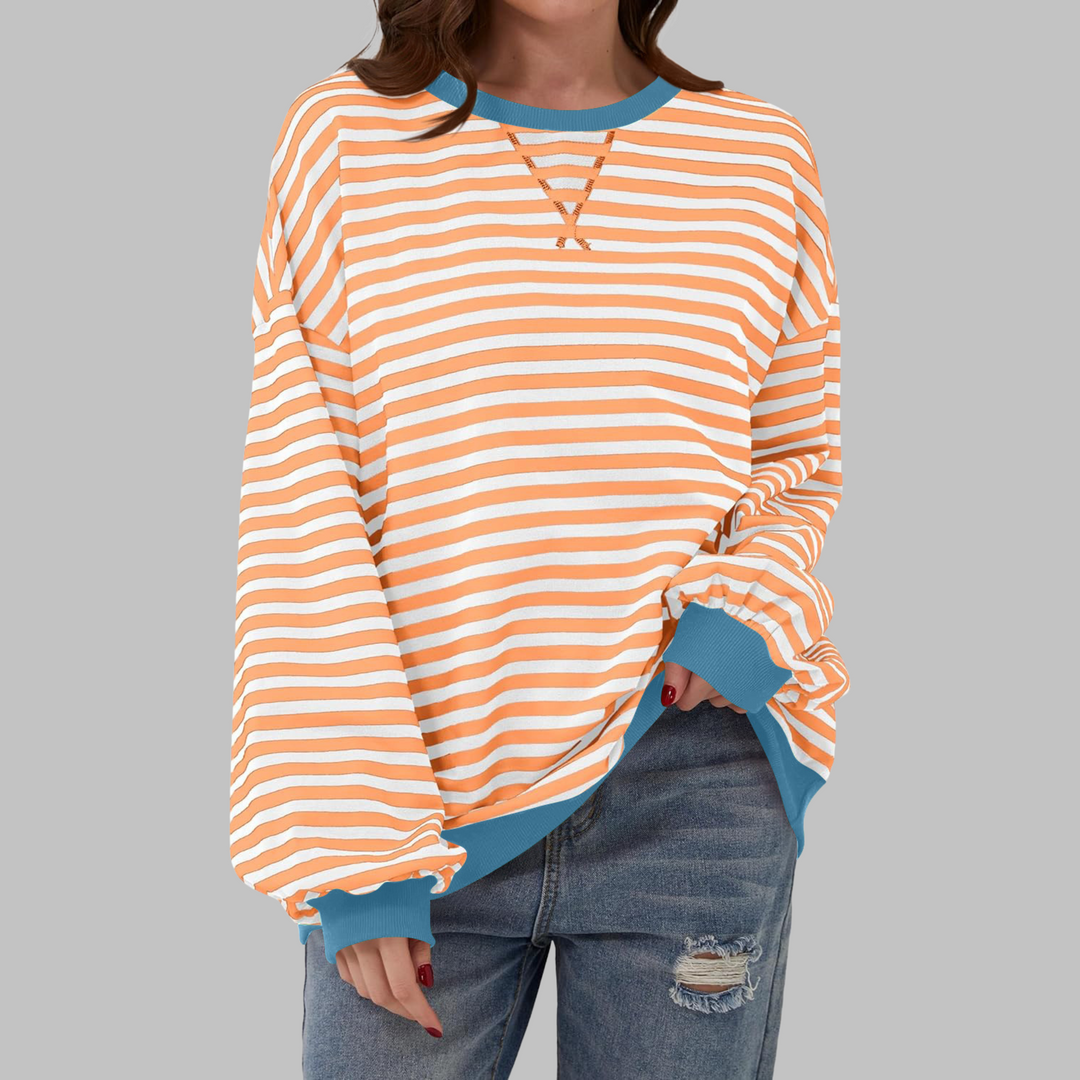 LUKA - Women's Striped Long Sleeve Top — Relaxed Fit