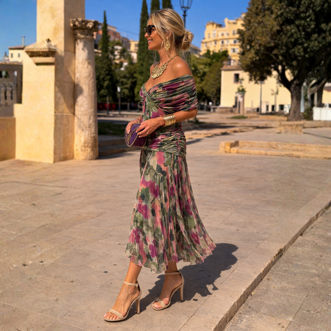 ROSSANA – Women's Off-Shoulder Mermaid Maxi Gown