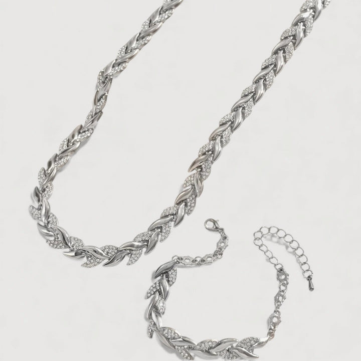 Claudine – Women's Luxe Matching Necklace & Bracelet Set