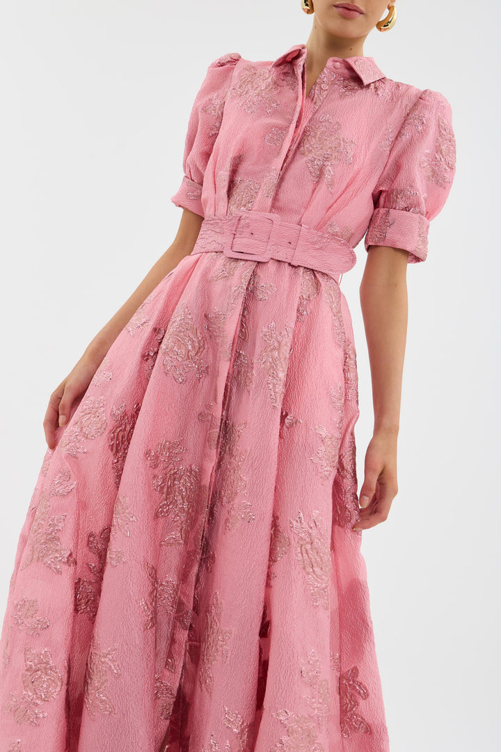Anabella™ | Women's Floral Puff Sleeve Midi Dress